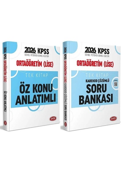 Data 2026 Kpss Ortaöğretim Lise Öz Konu Anlatımlı + Soru Bankası 2 Li Set