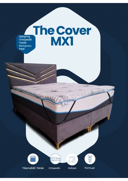 Cover Mx1 Gelişmiş Ortopedik %100 Visco Sünger Yıkanabilir Fermuarlı Kılıf Yatak Pedi fiyatları