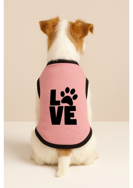 Yeni Sezon Köpek ve Kedi Kıyafeti - Pembe Love