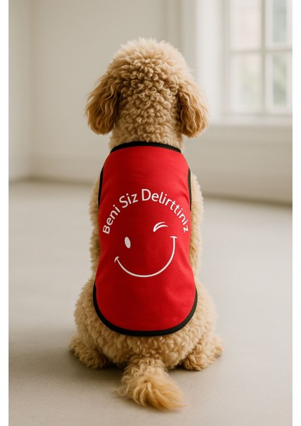 Yeni Sezon Köpek ve Kedi Kıyafeti - Kırmızı Beni Siz Delirttiniz