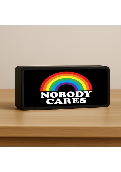 Nobody Cares LED Lamba & Masa Lambası & Gece Lambası