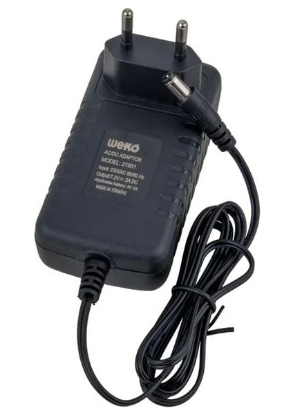 7.2 Volt - 2 Amper 5.5 x 2.5 Uçlu Ledli Yerli Üretim Akü Şarj Cihazı (OUT:6V-2A) modelleri