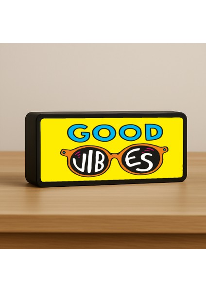 Good Vibes LED Lamba & Masa Lambası & Gece Lambası