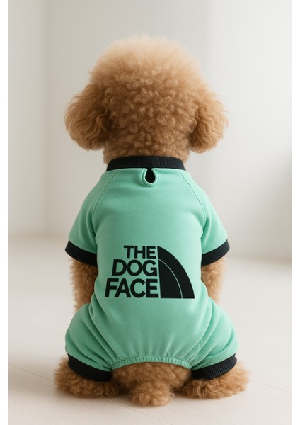 Kedi ve Köpek Kıyafeti & Elbisesi - Mint 4 Bacak Tulum The Dog Face