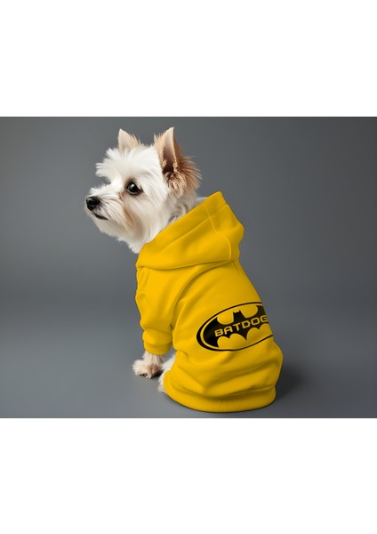 Kedi ve Köpek Kıyafeti & Elbisesi - Sarı Hoodie Batdog fiyatları