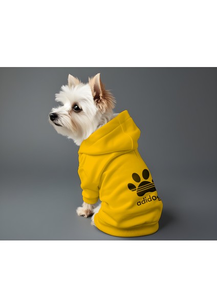 Kedi ve Köpek Kıyafeti & Elbisesi - Sarı Hoodie Adidog fiyatları