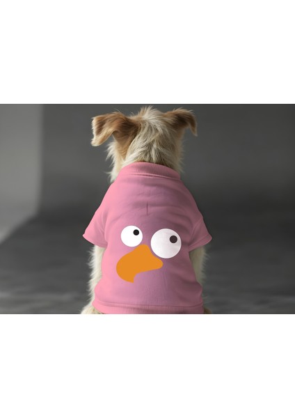 Kedi ve Köpek Kıyafeti & Elbisesi - Pembe Sweatshirt Vektör Kuş