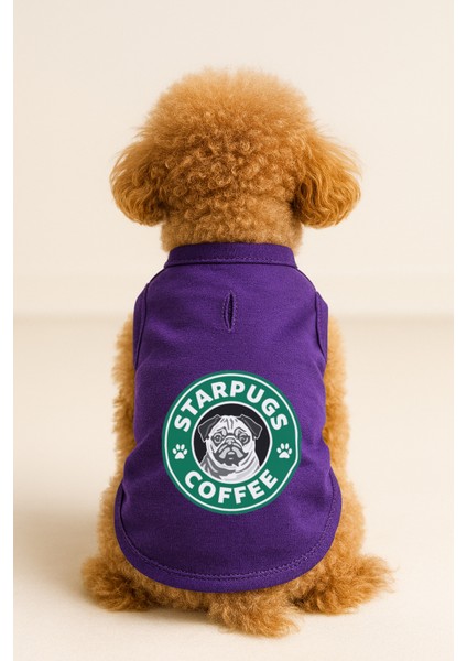 Kedi ve Köpek Kıyafeti & Elbisesi - Mor Starpugs Atlet