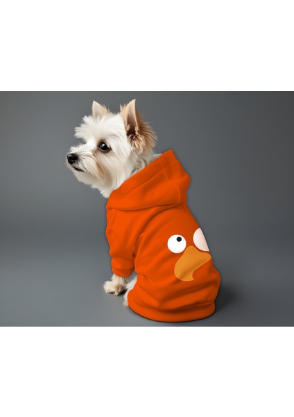 Kedi ve Köpek Kıyafeti & Elbisesi - Turuncu Hoodie Kuş fiyatları