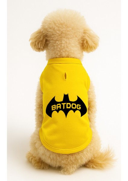 Kedi ve Köpek Kıyafeti & Elbisesi - Sarı Batdog Atlet