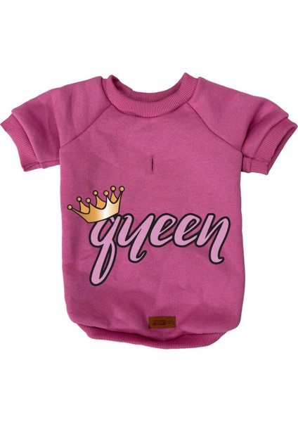 Kedi ve Köpek Kıyafeti & Elbisesi - Pembe Sweatshirt Queen fiyatları
