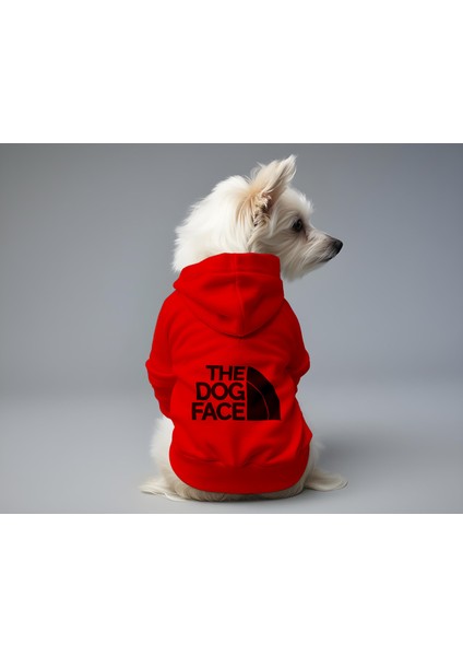 Kedi ve Köpek Kıyafeti & Elbisesi - Kırmızı Hoddie The Dog Face