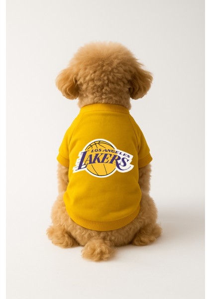 Kedi ve Köpek Kıyafeti & Elbisesi - Sarı Sweatshirt La Lakers