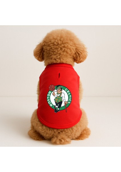 Kedi ve Köpek Kıyafeti & Elbisesi - Kırmızı Celtic Atlet