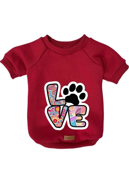 Kedi ve Köpek Kıyafeti & Elbisesi - Kırmızı Renkli Love fiyatları