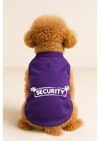 Kedi ve Köpek Kıyafeti & Elbisesi - Mor Security Atlet