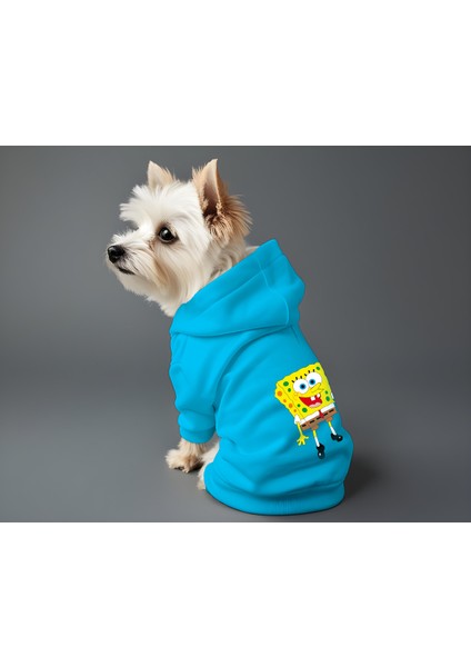 Kedi ve Köpek Kıyafeti & Elbisesi - Mavi Hoodie Süner Bob fiyatları
