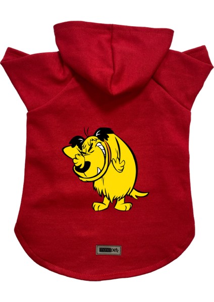Kapişonlu Polar Sweatshirt Köpek ve Kedi Kıyafeti & Elbisesi - Kırmızı Rabugento