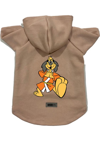 Kapişonlu Polar Sweatshirt Köpek ve Kedi Kıyafeti & Elbisesi - Bej Hong Kong