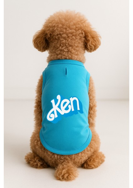 Kedi ve Köpek Kıyafeti & Elbisesi - Turkuaz Ken Atlet