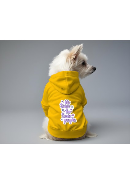 Kedi ve Köpek Kıyafeti & Elbisesi - Sarı Hoodie Toxic People