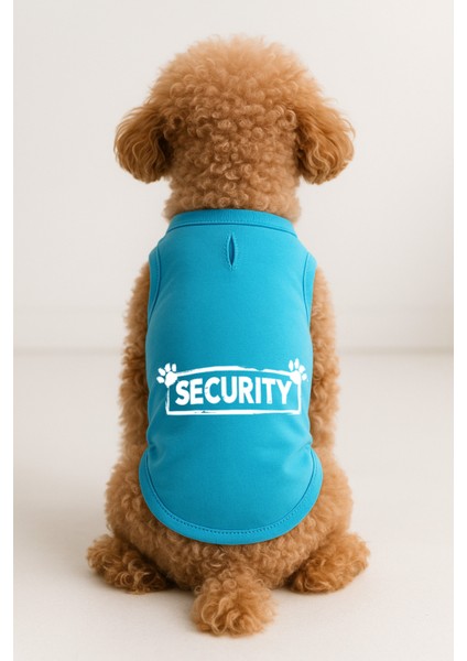 Kedi ve Köpek Kıyafeti & Elbisesi - Turkuaz Security Atlet