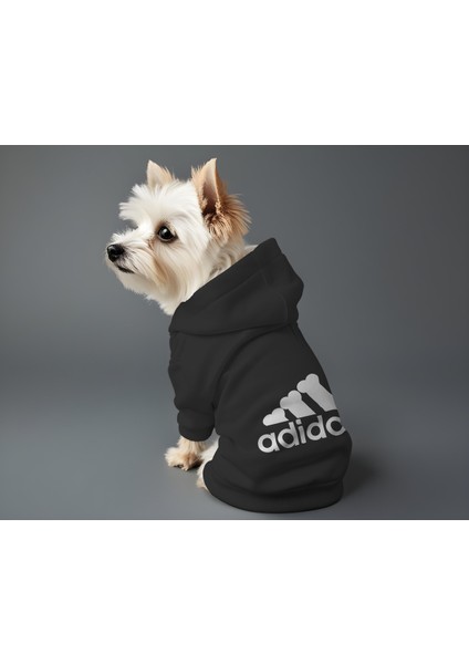 Kedi ve Köpek Kıyafeti & Elbisesi - Siyah Hoodie Adidog fiyatları