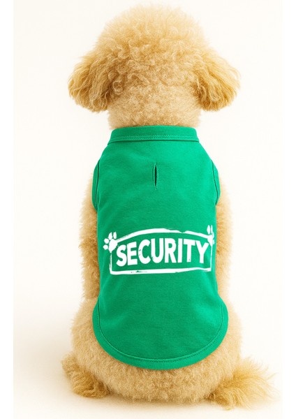 Kedi ve Köpek Kıyafeti & Elbisesi - Yeşil Security Atlet