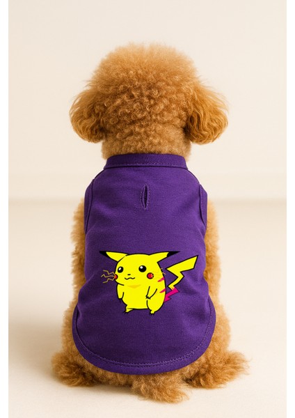 Kedi ve Köpek Kıyafeti & Elbisesi - Mor Pikachu Atlet
