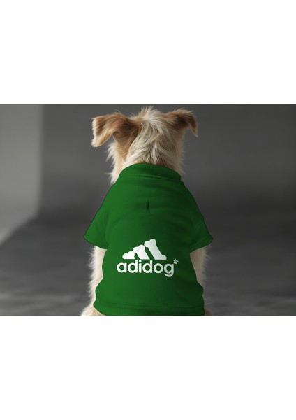 Kedi ve Köpek Kıyafeti & Elbisesi - Yeşil Sweatshirt Adidog