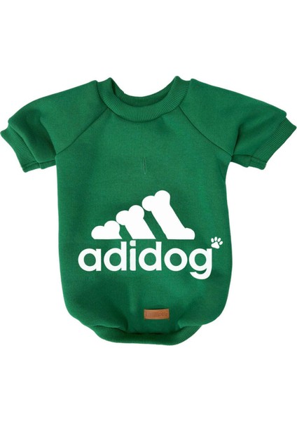 Kedi ve Köpek Kıyafeti & Elbisesi - Yeşil Sweatshirt Adidog fiyatları