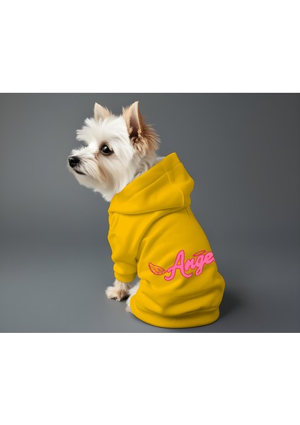 Kedi ve Köpek Kıyafeti & Elbisesi - Sarı Hoodie Angel fiyatları