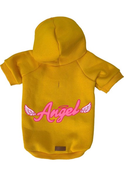 Kedi ve Köpek Kıyafeti & Elbisesi - Sarı Hoodie Angel modelleri