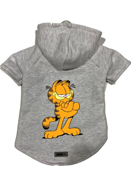 Kapişonlu Polar Sweatshirt Köpek ve Kedi Kıyafeti & Elbisesi - Garfield