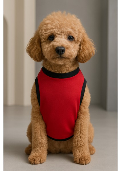 Yeni Sezon Köpek ve Kedi Kıyafeti - Düz Kırmızı