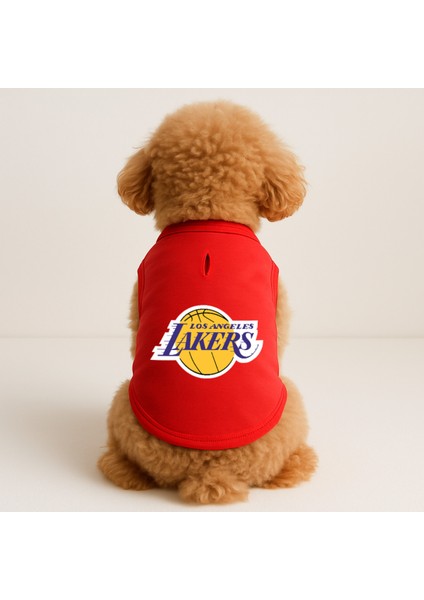 Kedi ve Köpek Kıyafeti & Elbisesi - Kırmızı Los Angeles Lakers Atlet