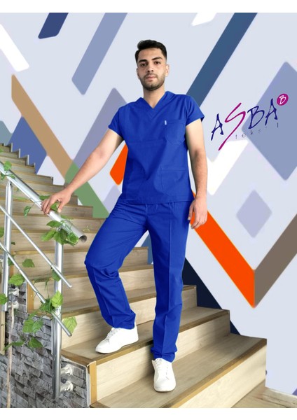 Erkek Cerrahi Likralı Üniforma Takım