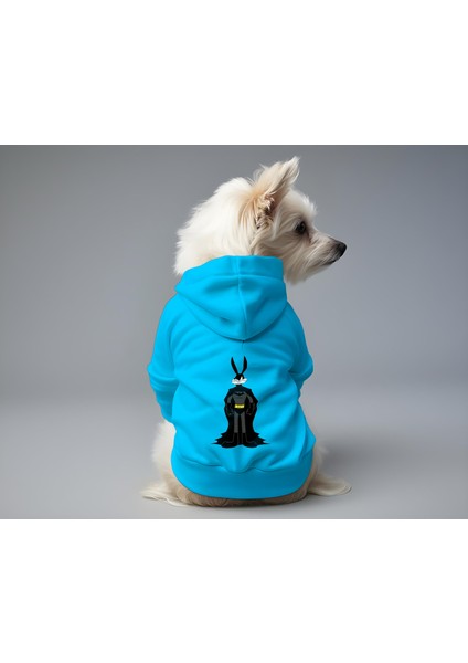 Kedi ve Köpek Kıyafeti & Elbisesi - Mavi Hoodie Batman Buggs