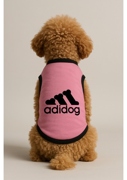 Yeni Sezon Köpek ve Kedi Kıyafeti - Pembe Adidog