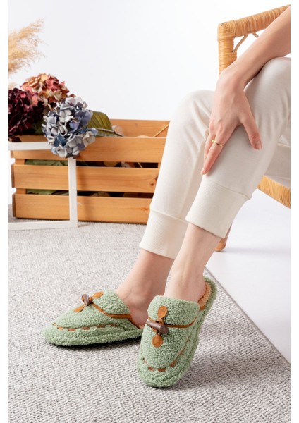 Kadın Ev Terliği Peluş Terlik Çeyiz ve Bohça Terliği Ses Yapmaz Kalın Taban fiyatları