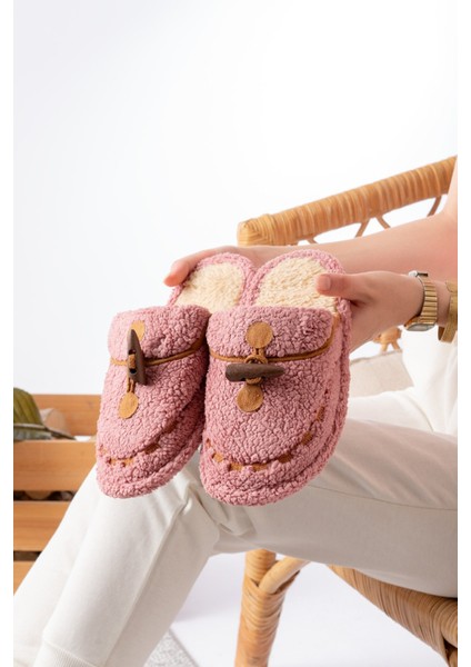 Kadın Ev Terliği Peluş Terlik Çeyiz ve Bohça Terliği Ses Yapmaz Kalın Taban modelleri