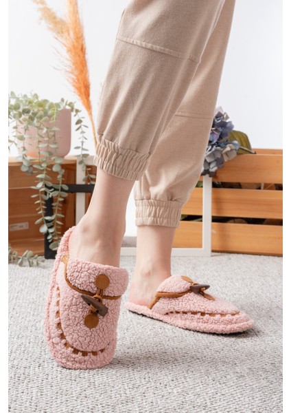 Kadın Ev Terliği Peluş Terlik Çeyiz ve Bohça Terliği Ses Yapmaz Kalın Taban fiyatları