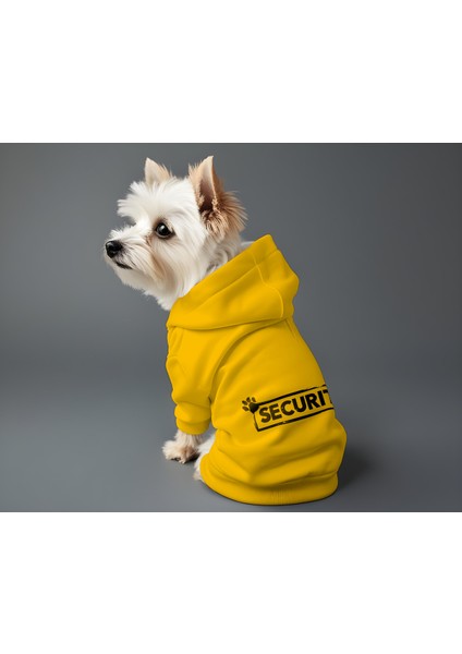 Kedi ve Köpek Kıyafeti & Elbisesi - Sarı Hoodie Security fiyatları