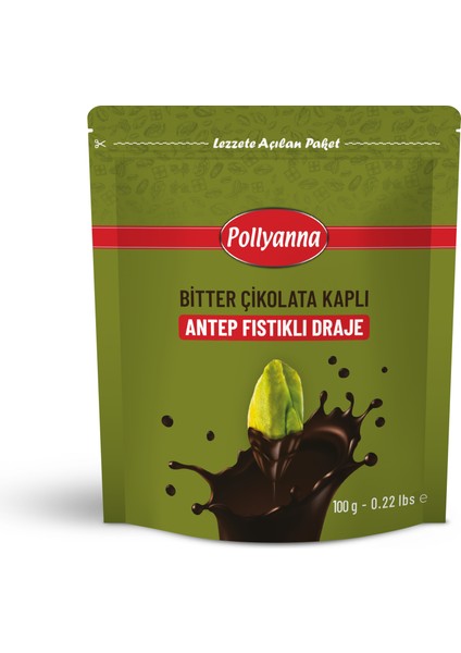 Antep Fıstıklı Draje Bitter (100 Gr)