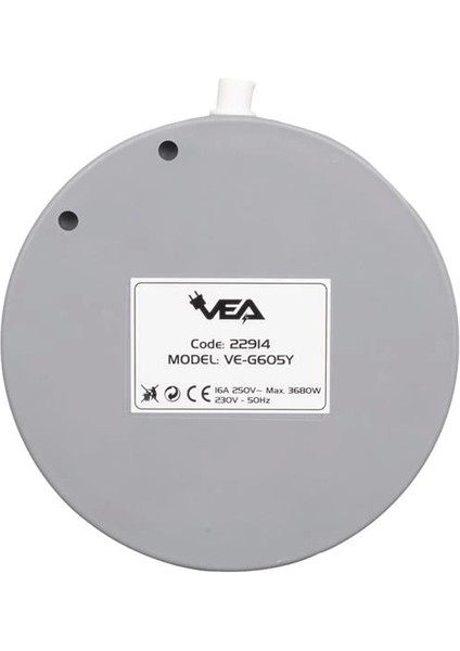 VE-G605Y 5'li Anahtarlı 1.5 Metre Grup Priz fiyatları