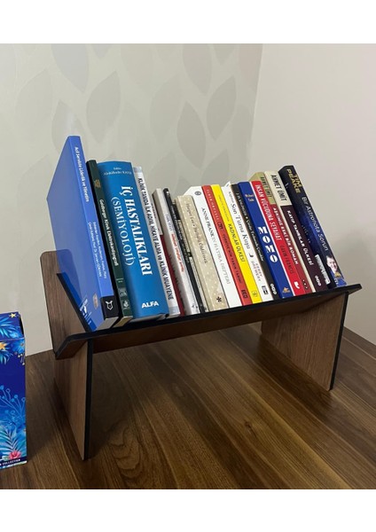 Masaüstü Ahşap Kitaplık Raf Organizer Kitap Düzenleyici