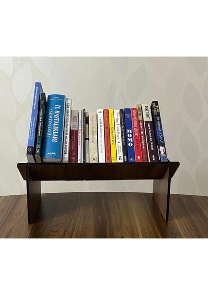 Masaüstü Ahşap Kitaplık Raf Organizer Kitap Düzenleyici