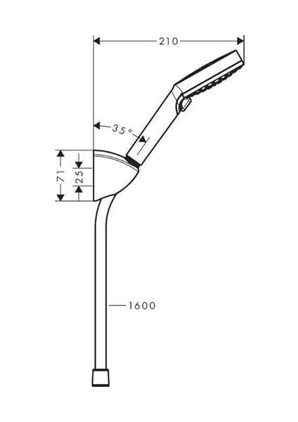 Duş Seti Vernis Blend, Hortumlu ve Tutuculu Duş Başlığı, 2 Püskürtme Türüne Sahip El Duşu, fiyatları