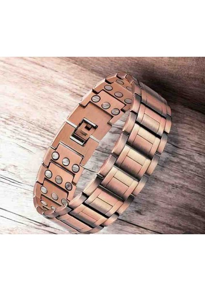 Saf Bakır Manyetik Mıknatıs Erkek Bileklik