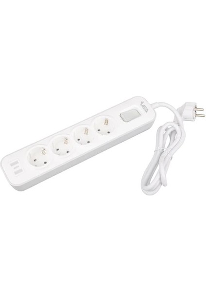 VE-NOVA104 A Class 4'lü Anahtarlı 1.5 Metre Grup Priz modelleri